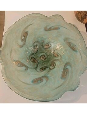 Vintage Fratelli Toso Starry Night Murano Art Glass Bowl